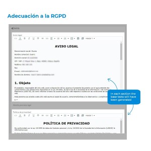 Módulo para la adecuación a la RGPD