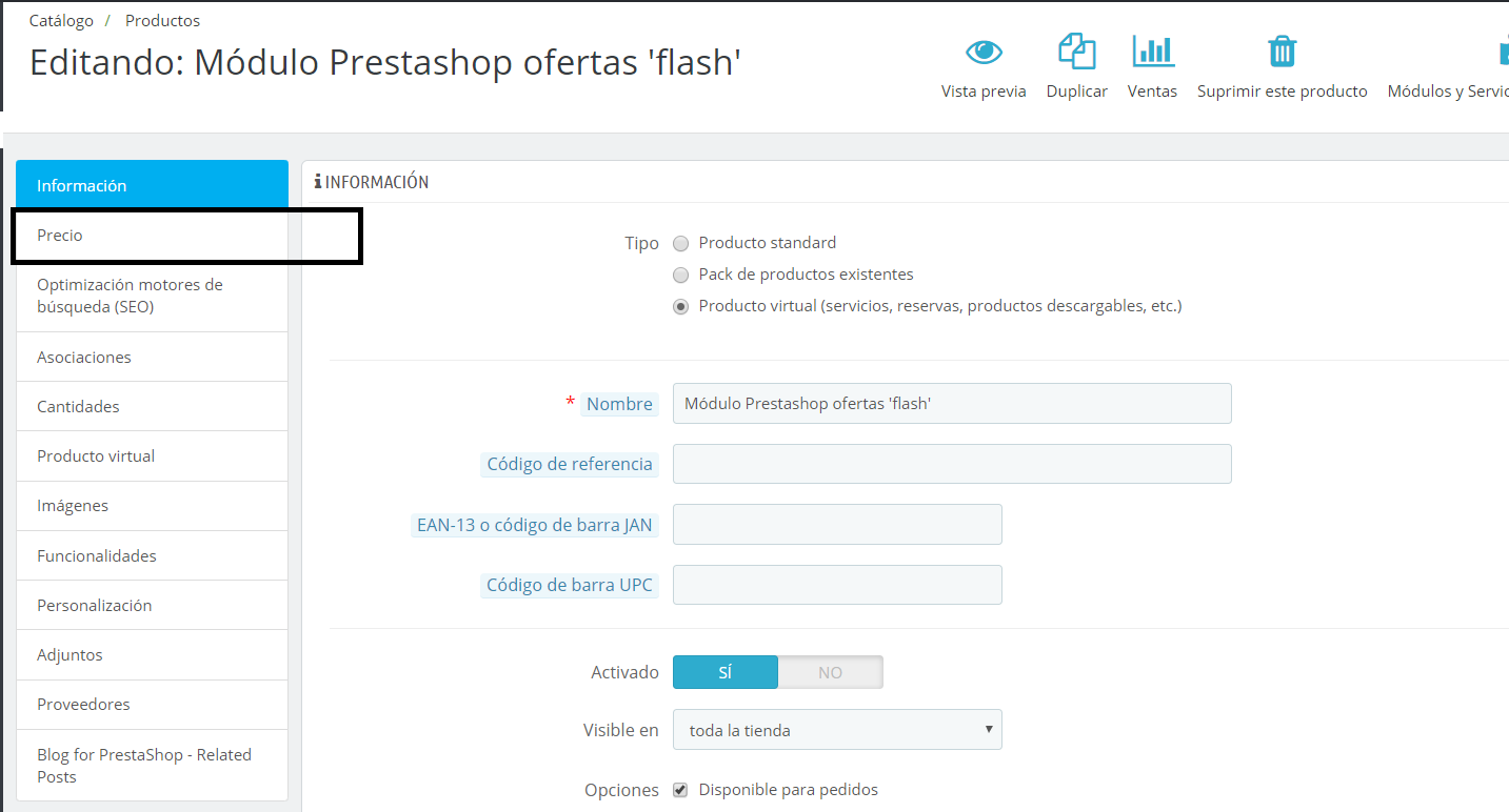 ofertas para prestashop 1