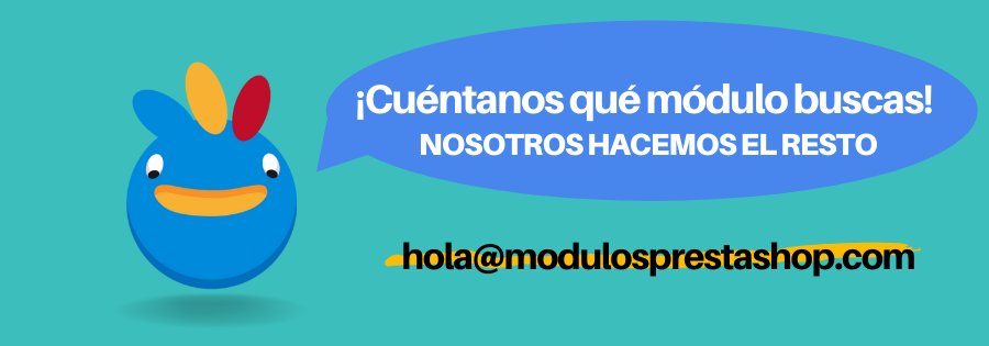 email para solicitar informacions sobre el diseño de módulos a medida para Prestahsop